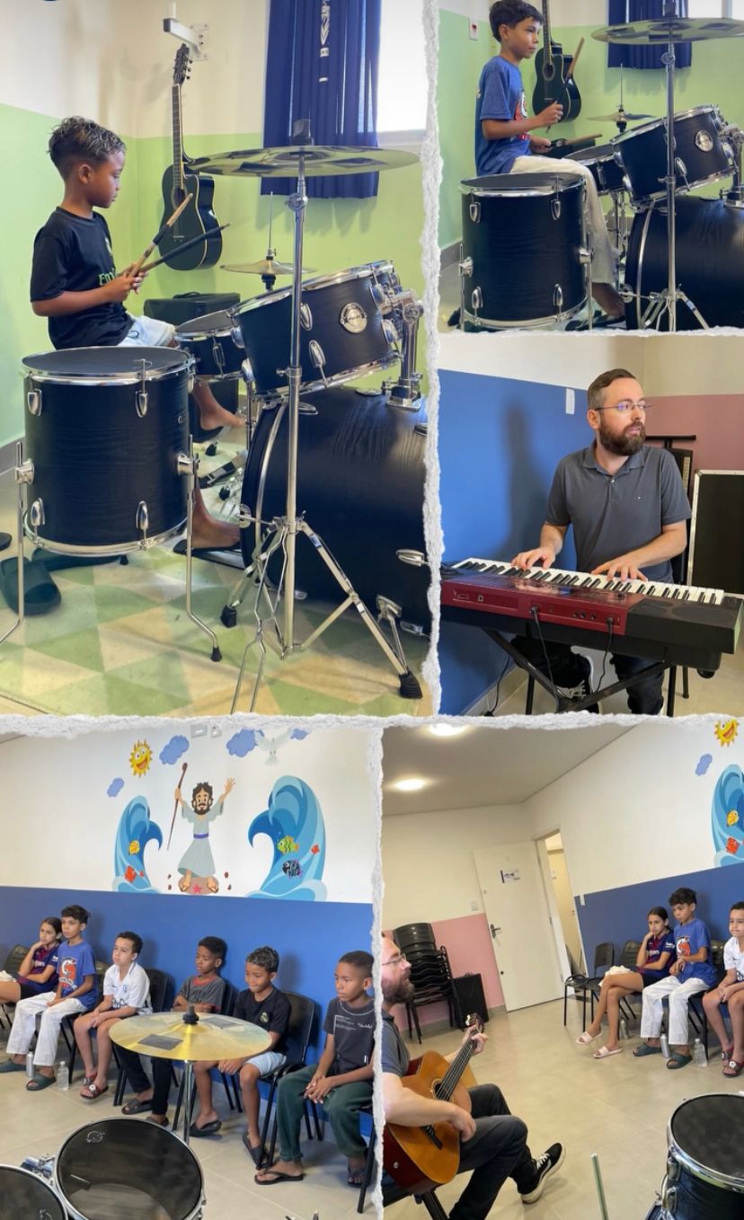 Aula de música para crianças